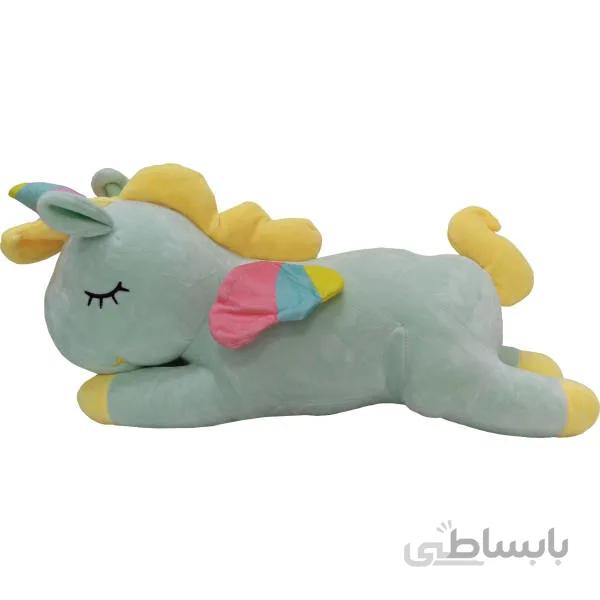 عروسک اسب تک شاخ خوابیده C04