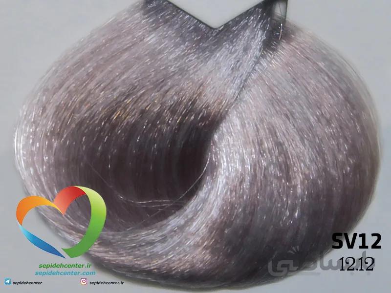 رنگ مو ی ترام کالر traum color پلاتینه دودی بنفش SV12 – 12.12