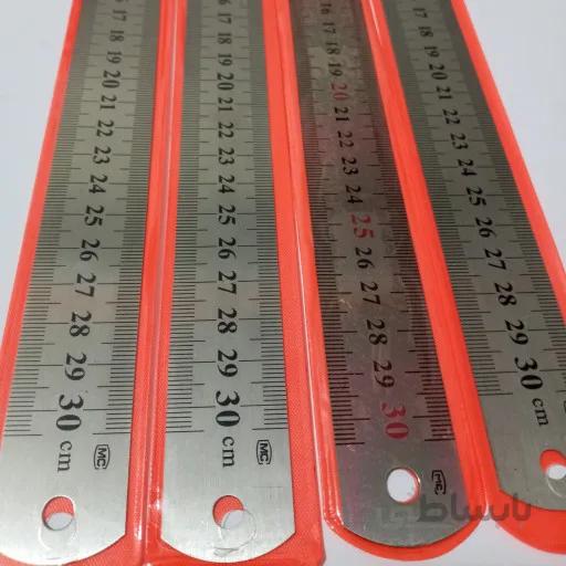 خط کش فلزی 30 سانتی ا 30 cm metal ruler