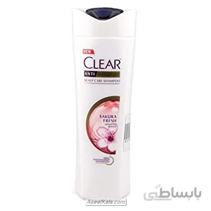 شامپو کلیر تایلندی Clear ضد شوره زنانه مدل SAKURA FRESH وزن 330 میل