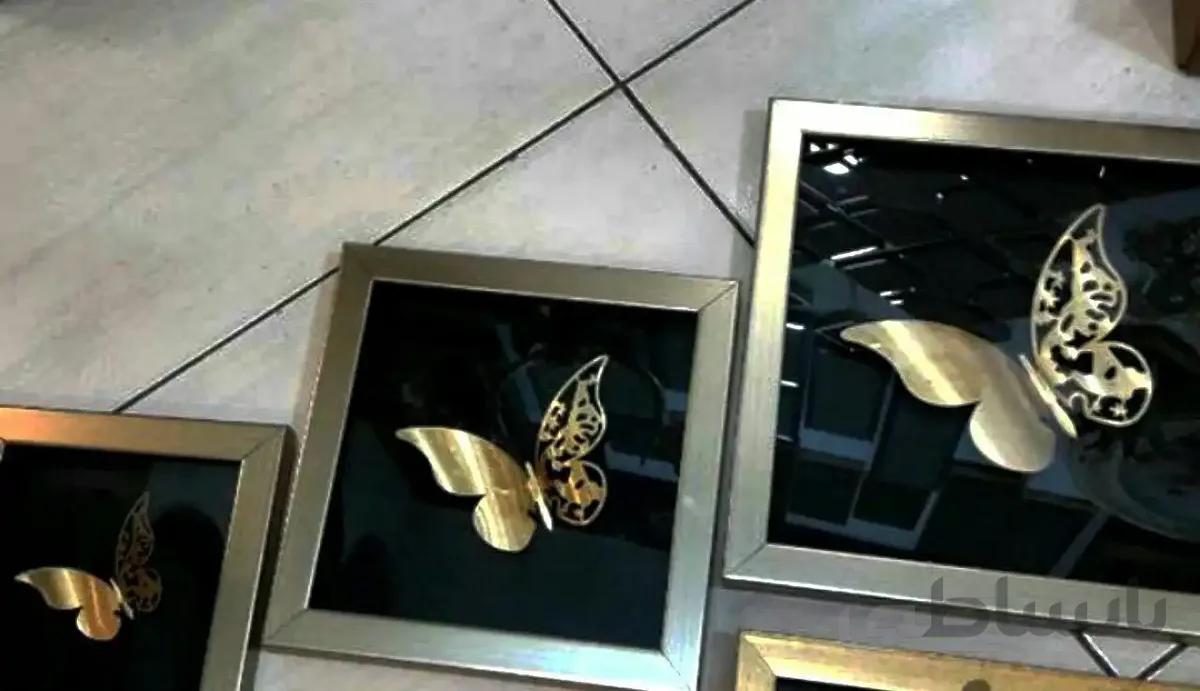 کد 376   قاب سه تیکه پروانه فلزی