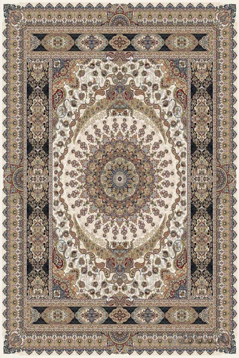 فرش ستاره کویر یزد طرح A-011-1109 هزار و یک شب زمینه کرم