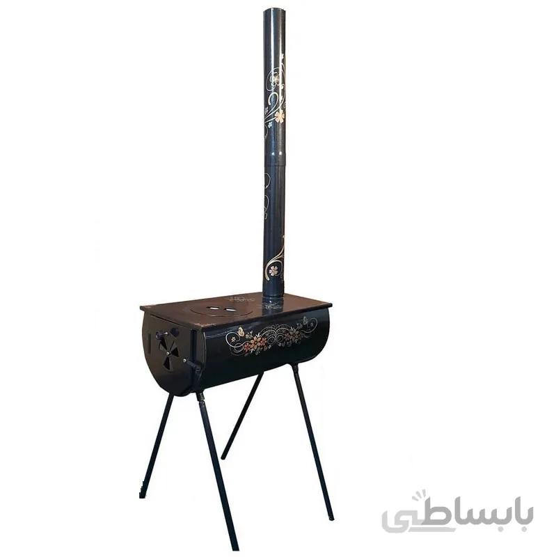 بخاری هیزمی مجیکمپ مدل لعابی