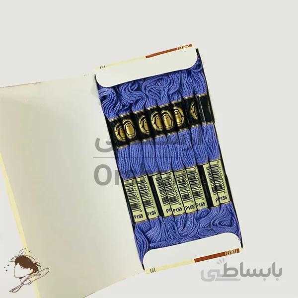 نخ نیدل پانچ و گلدوزی پنگوئن بنفش کد 155
