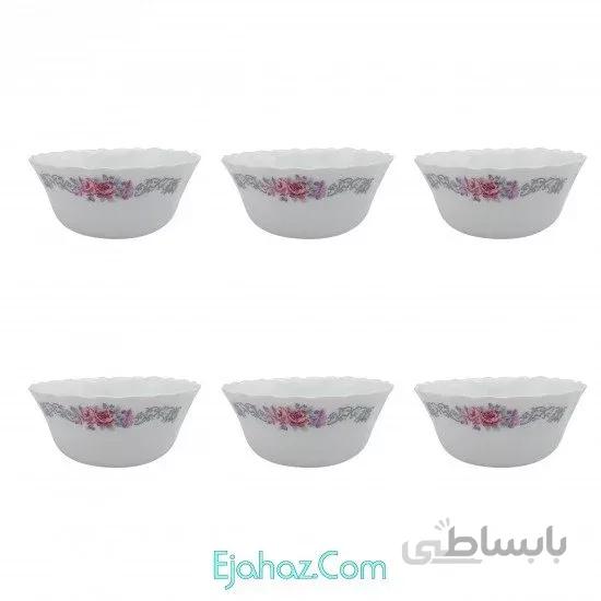 کاسه ماست خوری پارس اپال فله مدل نلی کد 180P بسته 6 عددی