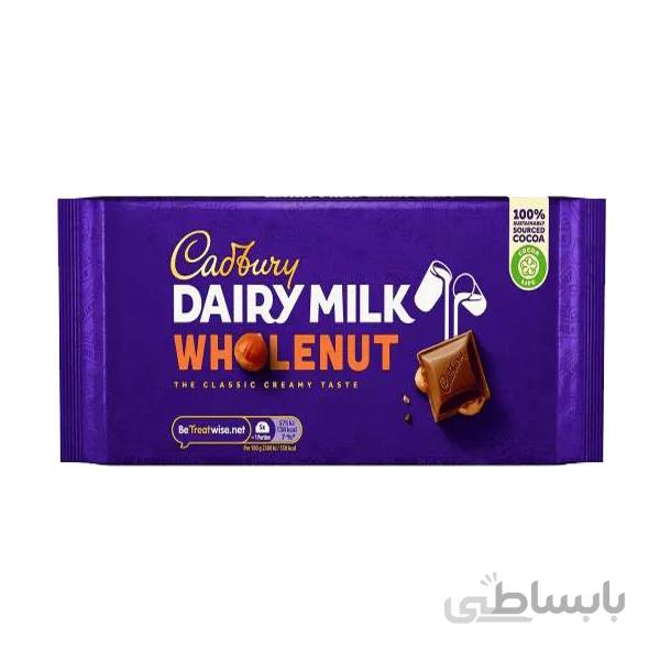 شکلات شیری Cadbury فندق کامل 200 گرم