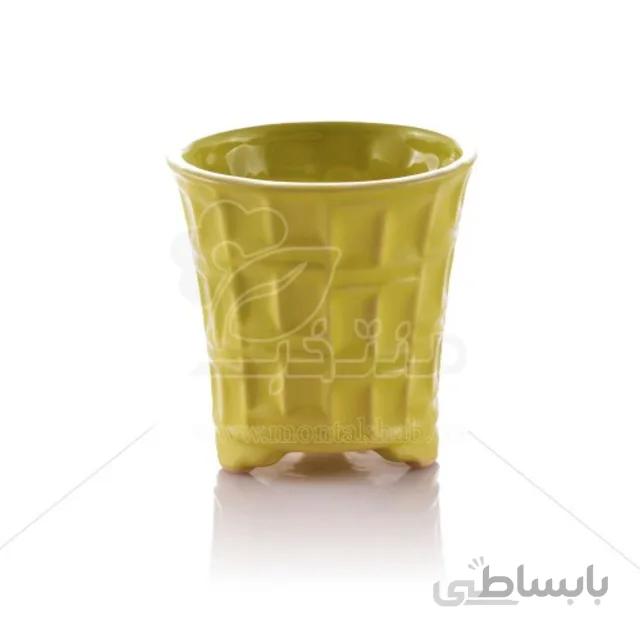 گلدان سرامیکی کنزو ارتفاع 11 سانتی متر
