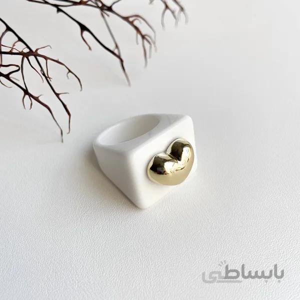 انگشتر قلب طلایی ا Golden heart ring
