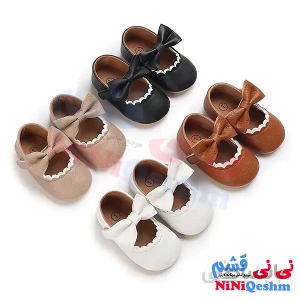 پاپوش نوزادی دخترانه کد 001