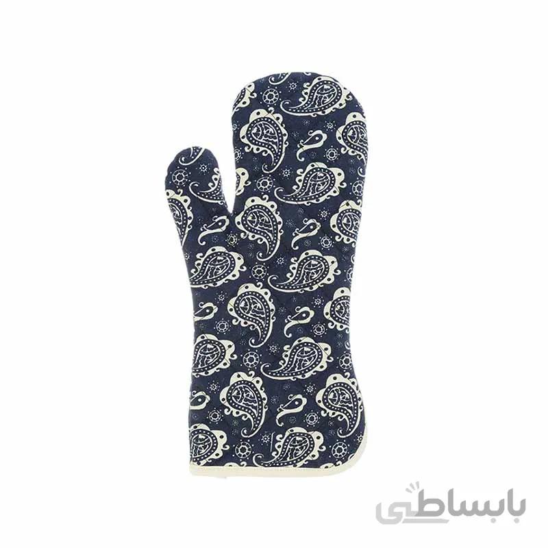 دستکش فر کتان رزين تاژ طرح ترمه