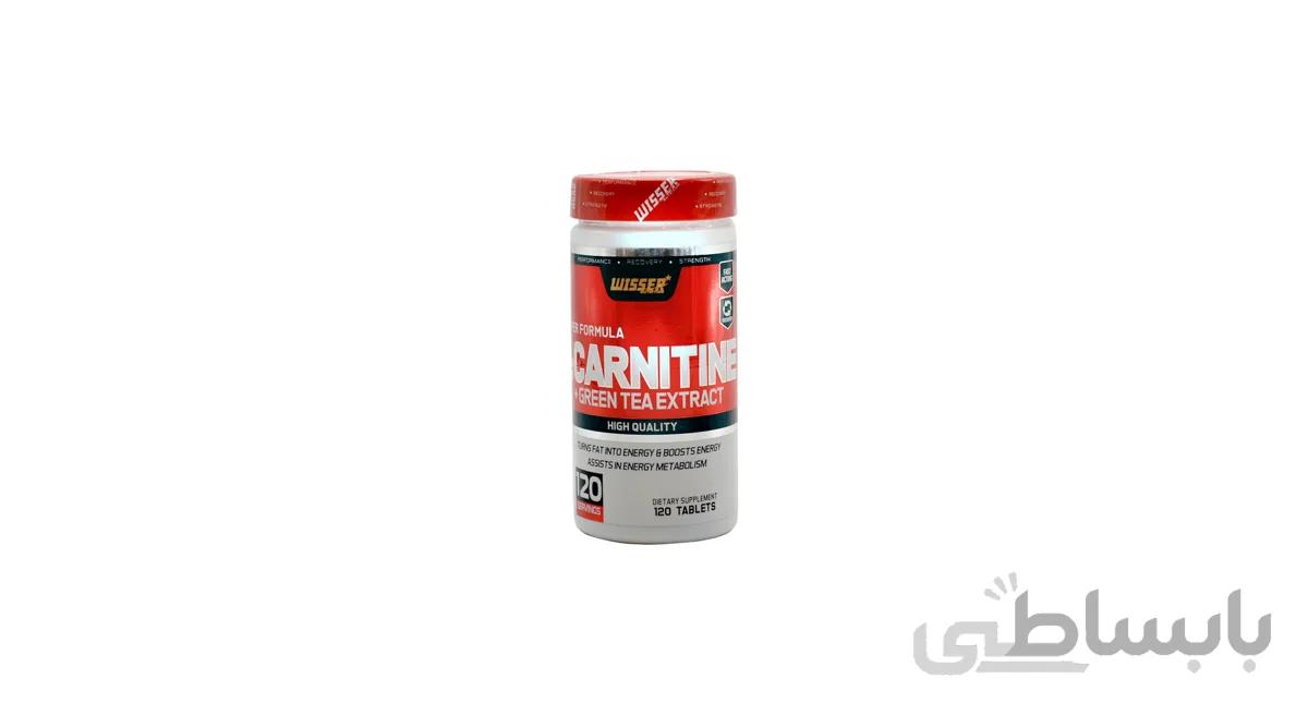ال کارنیتین + عصاره چای سبز ویثر ۱۲۰عددی / Wisser L Carnitine And Green Tea Extract 120Tablet
