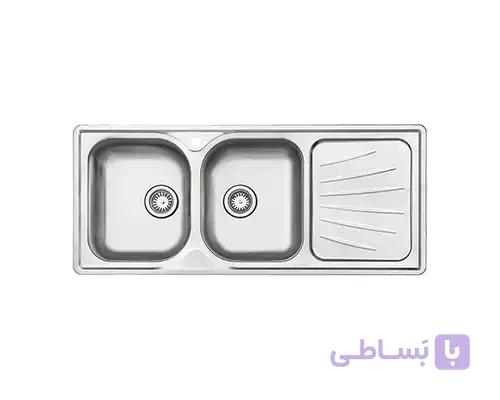 سینک استیل البرز کد 214 توکار — تصویر 1