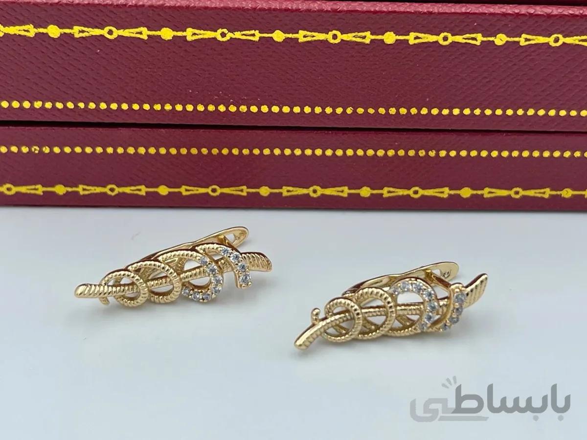 گوشواره ژوپینگ طرح پیچک