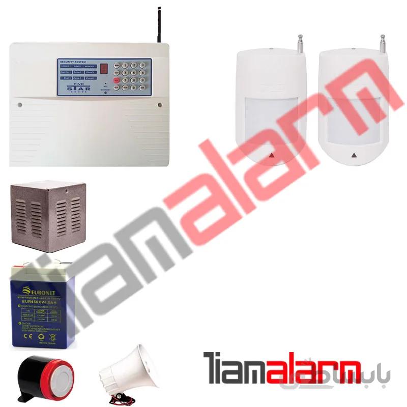پکیج دزدگیر اماکن بیسیم مدل فایواستار تلفنی SA203H72