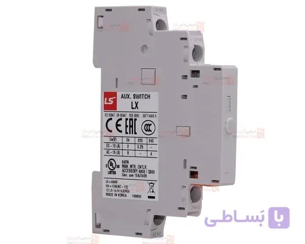 کنتاکت کمکی کلید حرارتی  بغل خور LS مدل LX یک باز یک بسته
