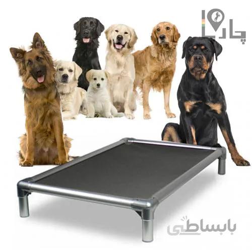تخت سگ حرفه ای آلمینیومی کی ناین پرو K9 Pro لاکی داگ چهارفصل سایز XL