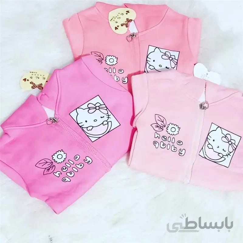 سوییشرت بچگانه دخترانه توکرکی طرح گربه کیتی سایز 35 و 40 کد 350