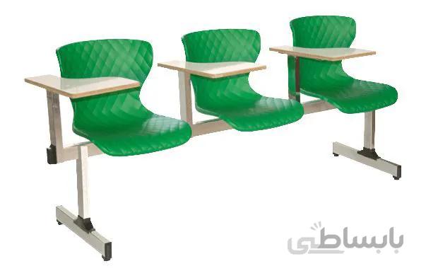 نیمکت دیاموند سه نفره آموزشی بدون جا کتابی مدل B209 بنیزان