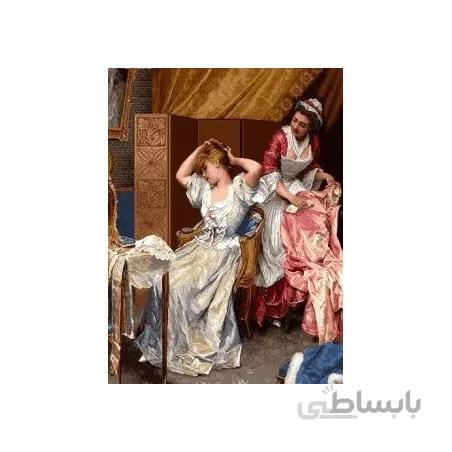 نخ و نقشه تابلو فرش فرانسوی کد 91