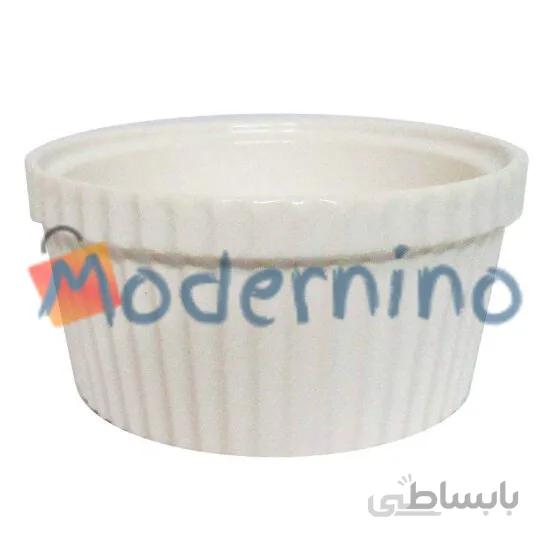 پیاله رمکین سرامیکی گرد سفید