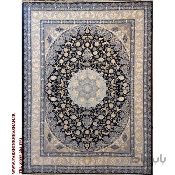 فرش 700 شانه ویکتوریا زمینه سرمه ای