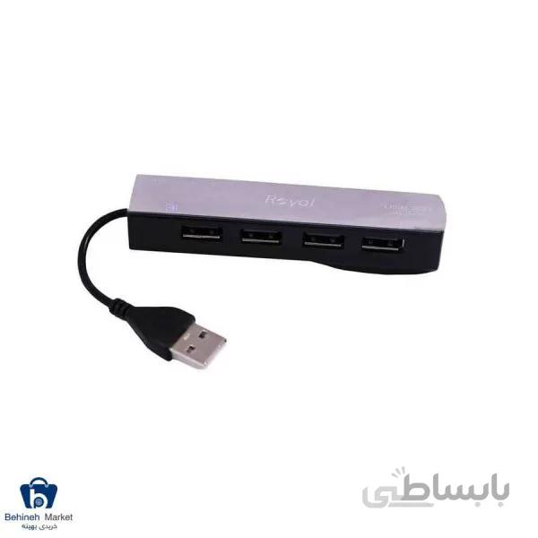 مشخصات، قیمت و خرید هاب 4 پورت USB 2.0 رویال مدل RH-428