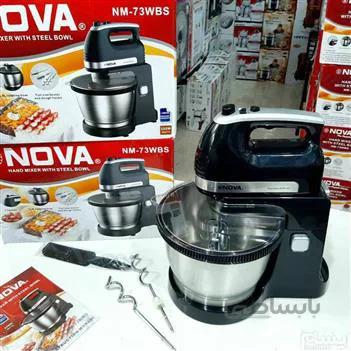 همزن برقی نوا (Nova) مدل NM-73WBS (کاسه‌دار چرخشی)
