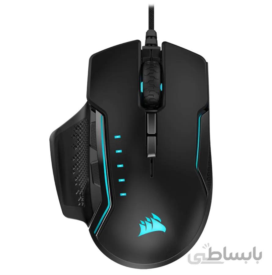 ماوس مخصوص بازی کورسیر مدل GLAIVE RGB PRO ا Corsair GLAIVE RGB PRO Gaming Mouse