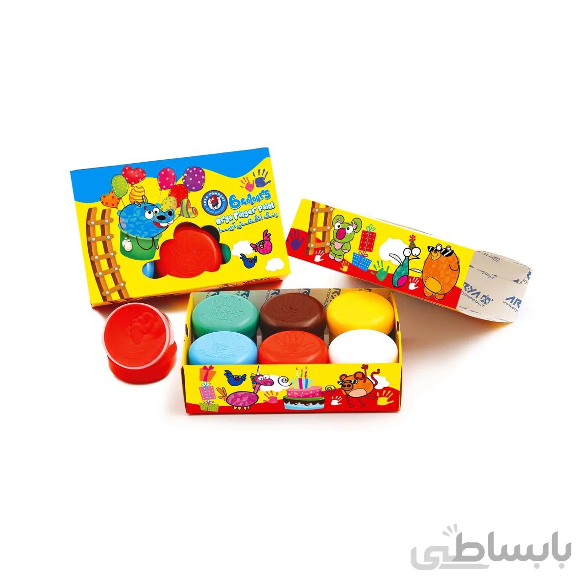 رنگ انگشتی آریا (6رنگ)