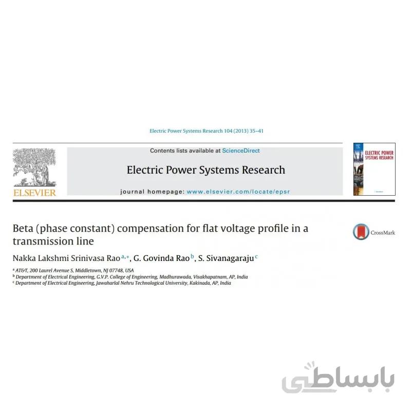 Beta(Phase constant) compensation for the voltage profile in a transmission line