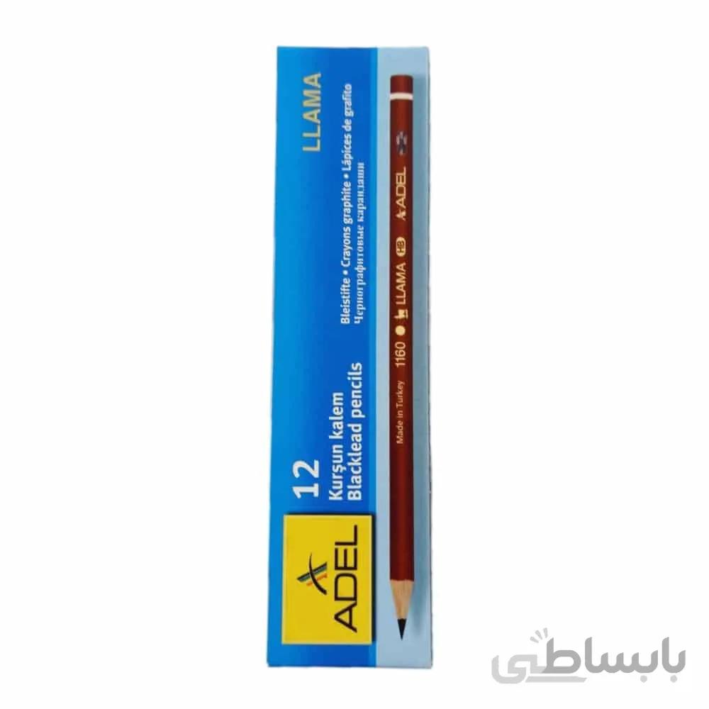 مداد مشکی عادل مدل llama بسته 12 عددی
