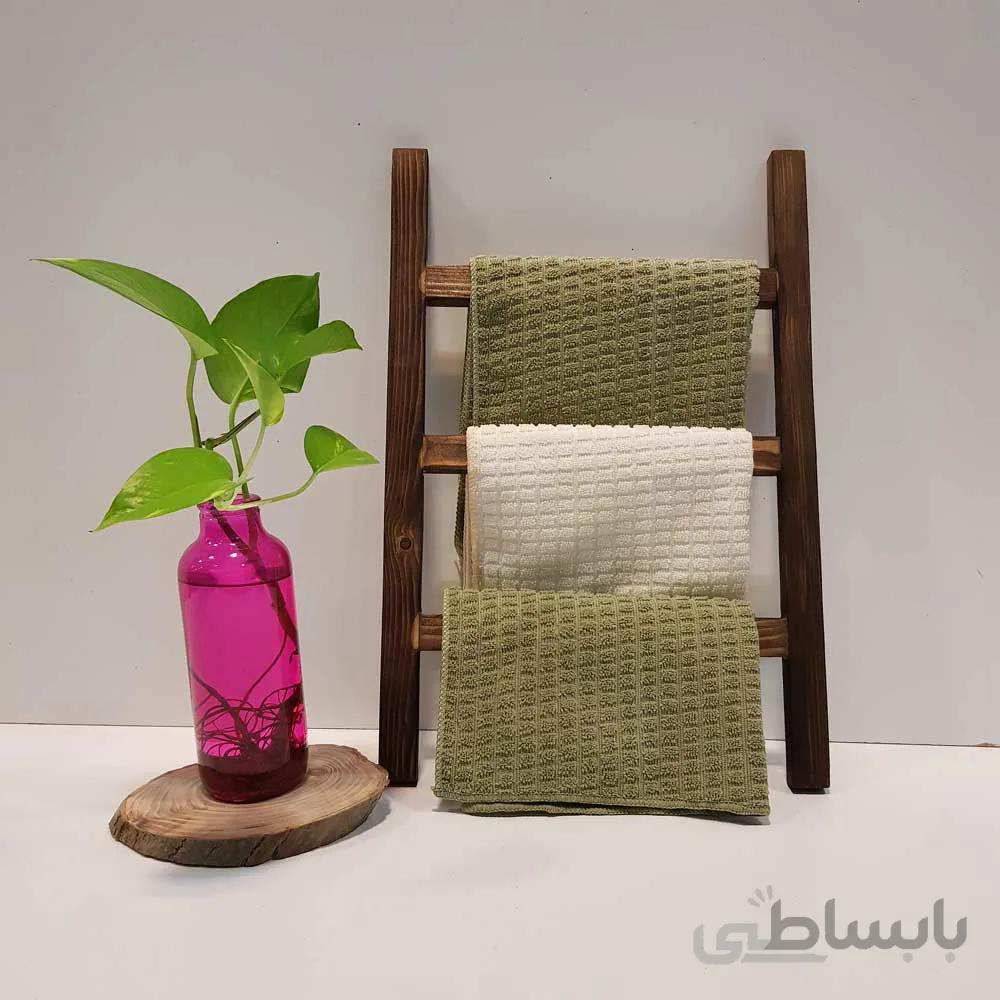 استند حوله مدل نردبان رنگ قهوه ای