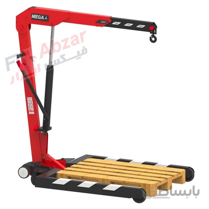 جک موتور درآر 2 تن مگا MEGA مدل CRP20 ا MEGA Floor Cranes Parallel Legs Model CRP20