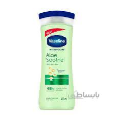 لوسیون بدن وازلین مدل aloe soothe حجم 400 میل