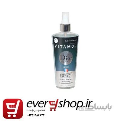 بادی اسپلش مردانه ویتامول مدل sauvge Dior حجم 250 میل VITAMOL