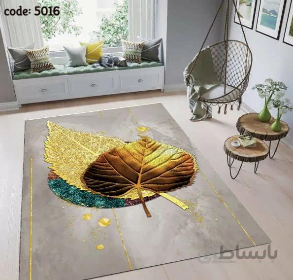 فرشینه طرح برگ زرین 5016