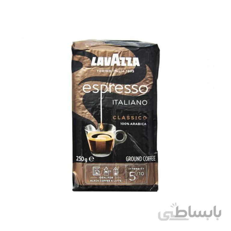قهوه لاوازا سیاه اسپرسو 250 گرم پاکتی