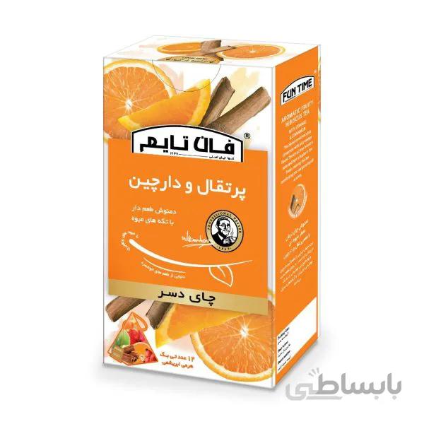 چای دسر کیسه ای پرتقال دارچین فان تایم 12 عددی