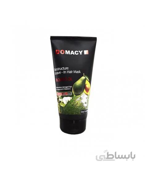ماسک موی بدون آبکشی مناسب موهای آسیب دیده آووکادو دوماسی ا Avocado Mask For Damaged Hair 150ml DOMACY