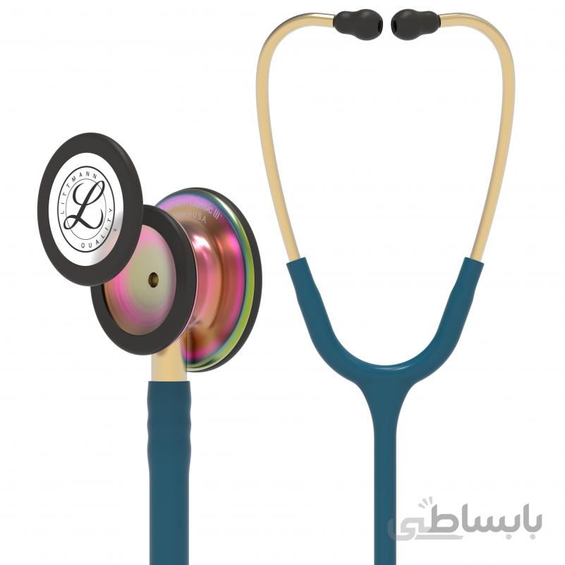 گوشی لیتمن کلاسیک ۳ آبی کاربنی رنگین کمانی مدل ۵۸۰۷ ا m-5807