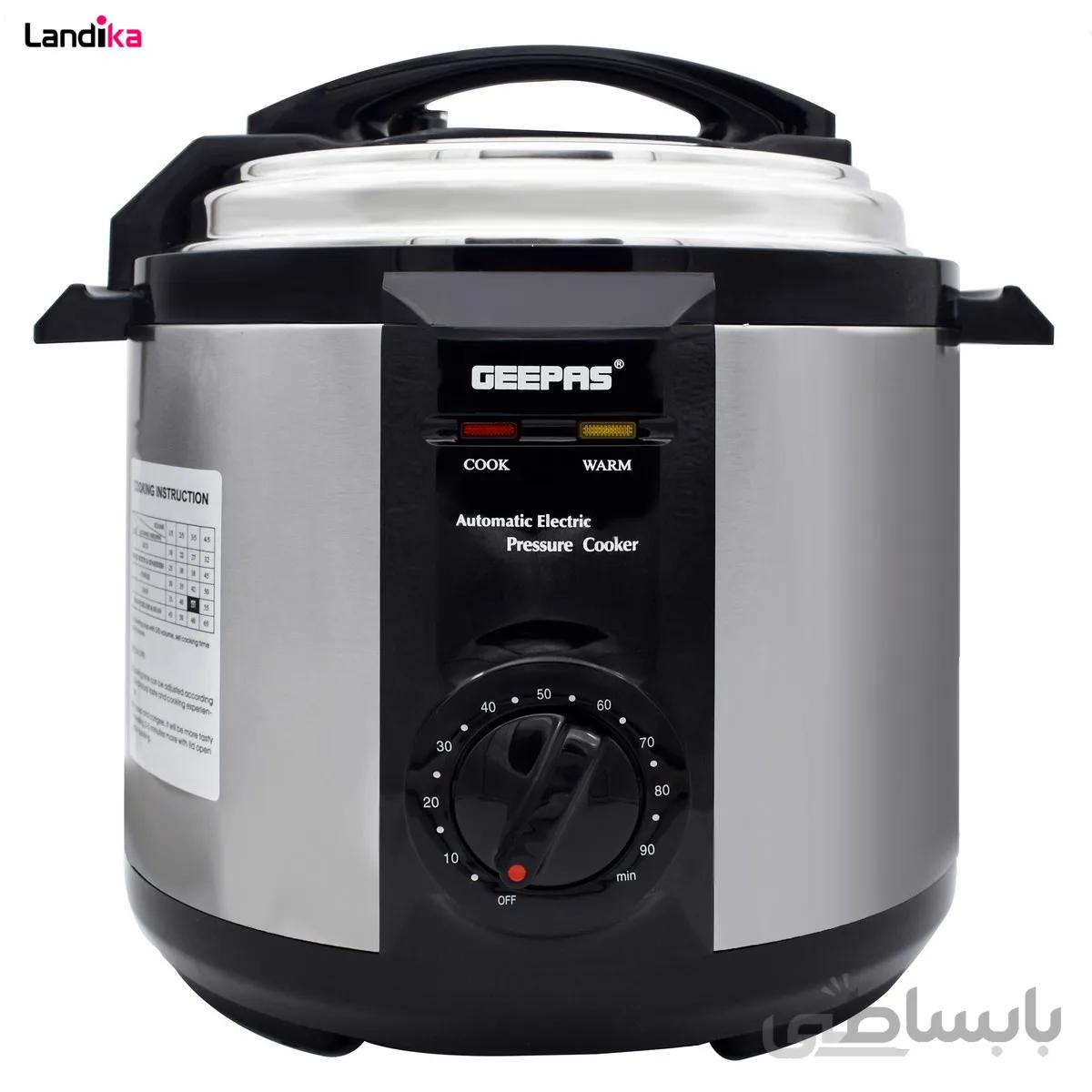 زود پز جیپاس 1190 وات GPC307-6L Geepas ا GPC307-6L Geepas Pressure cooker 1190 w کد 286539