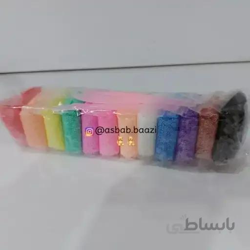 خمیر کلی دونه برفی 12 رنگ