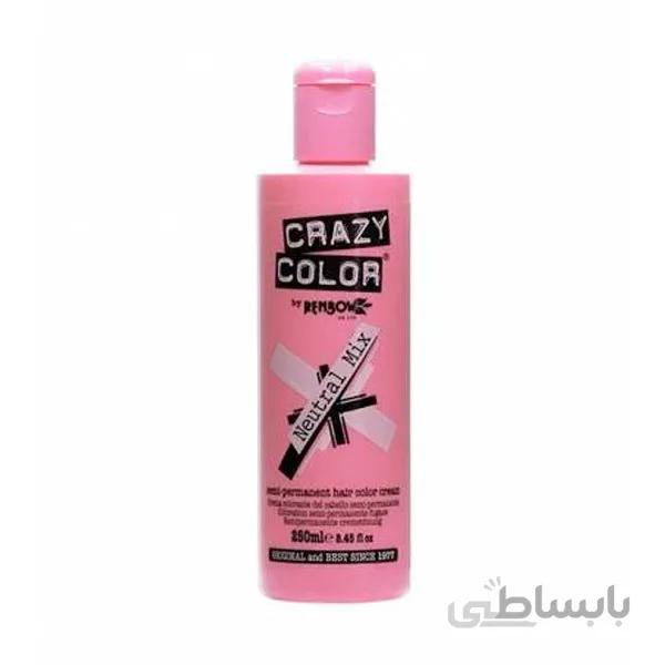 محلول رنگ خنثی کریزی کالر 250 میل مدل Neutral Mix