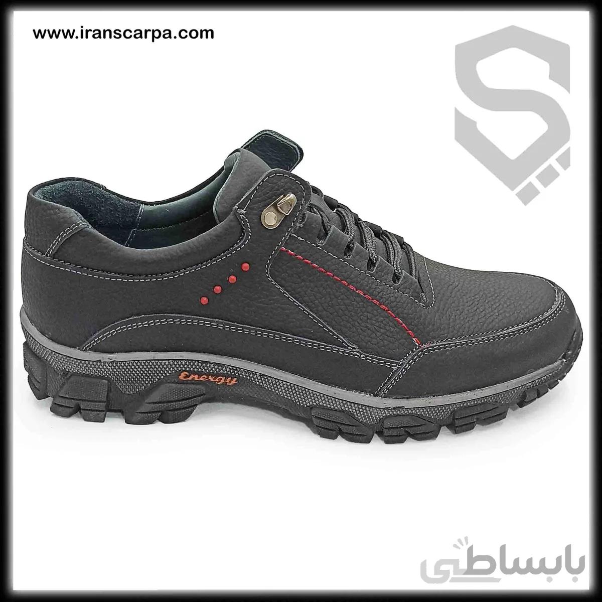کفش چرم طبیعی مردانه مدل پوکا