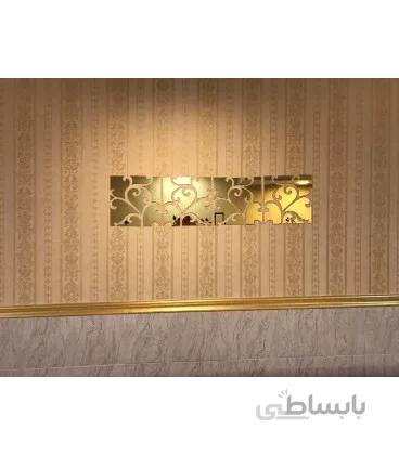 آینه دکوراتیو فانتزی طرح ماهوران (طلایی)