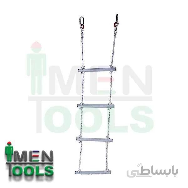 نردبان طنابی با پایه فلزی