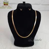 زنجیر زنانه استیل طرح ماری تخت