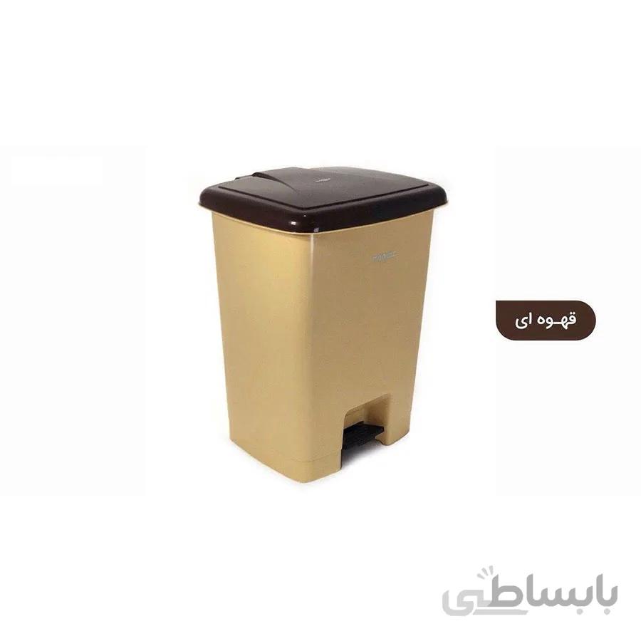 سطل زباله پدالی ممتاز پلاستیک مدل ۷۰۵ ظرفیت ۵ لیتری