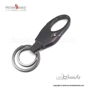 جاکلیدی دو حلقه ای فلزی طرح چشم