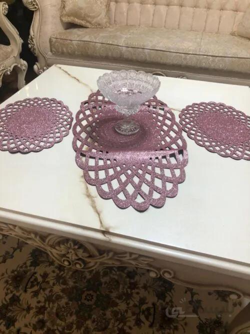 رومیزی 3 تیکه اکلیلی
